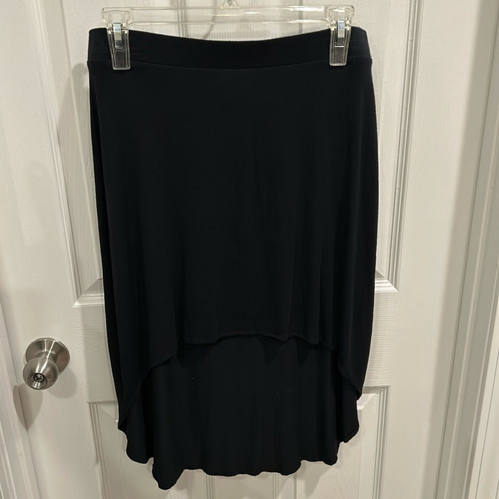 Express size s/p black high-low short skirt